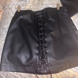 Leather skirt